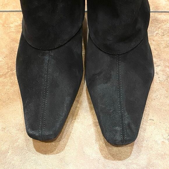 Staud Wally Foldover Black Suede Booties 37 NWOB - Picture 5 of 7